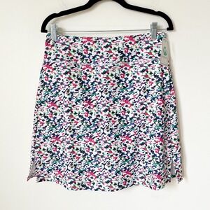 NEW Moteepi Floral Golf Skirt Skort Womens Medium Tennis Pickleball White Pink